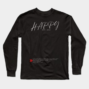 NF Happy Long Sleeve T-Shirt